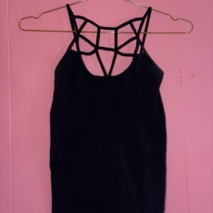 Chic Black Strappy Tank Top